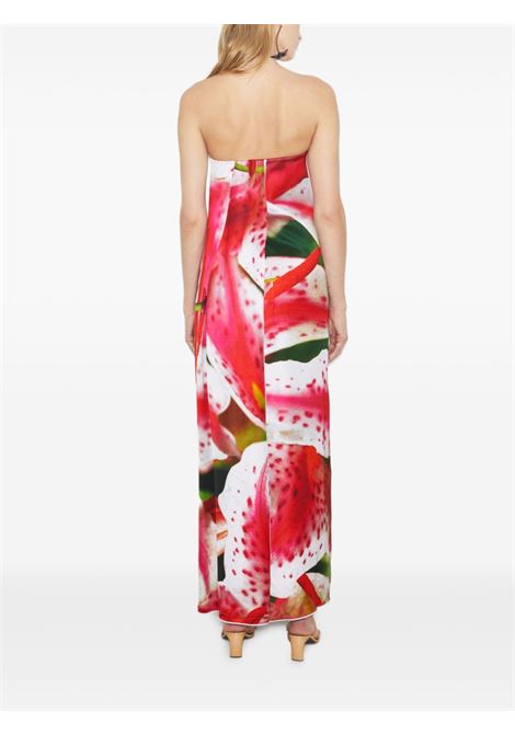 Abito a fiori senza spalline in rosa Tory burch - donna TORY BURCH | 170931651